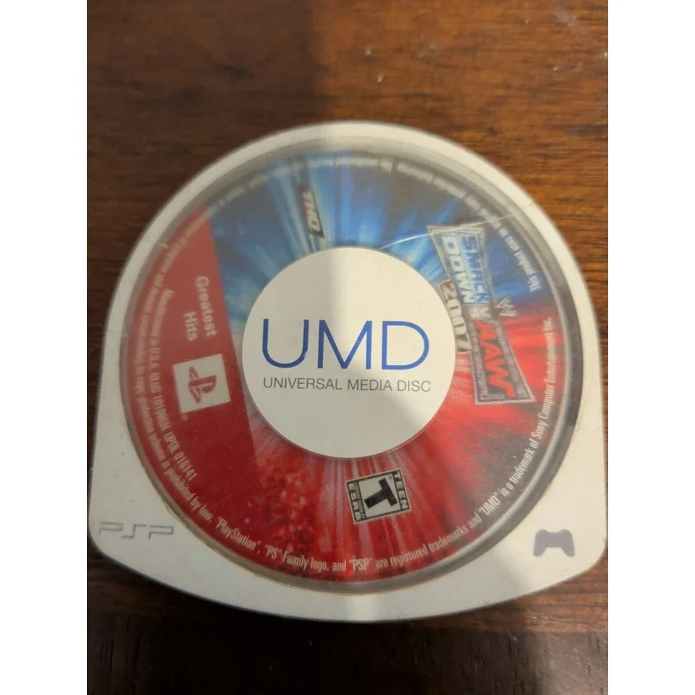 WWE Smackdown Vs Raw 2007 (PSP) Disc Only - Free Shipping